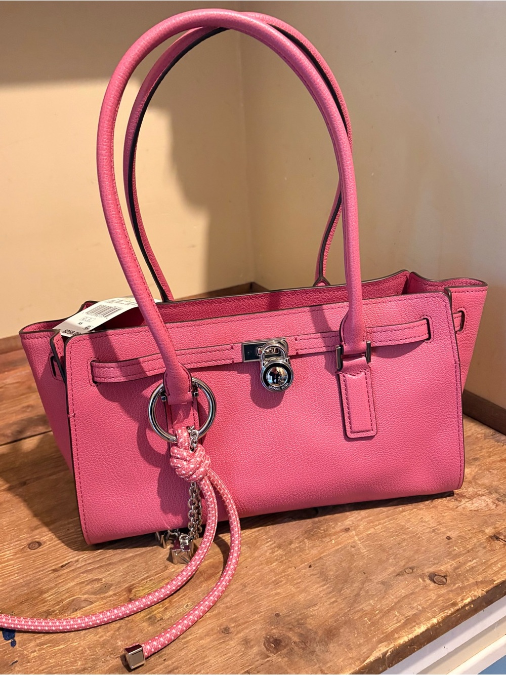 Michael Kors Hamilton Modern Shoulder Tote (Pink/Rosewood)